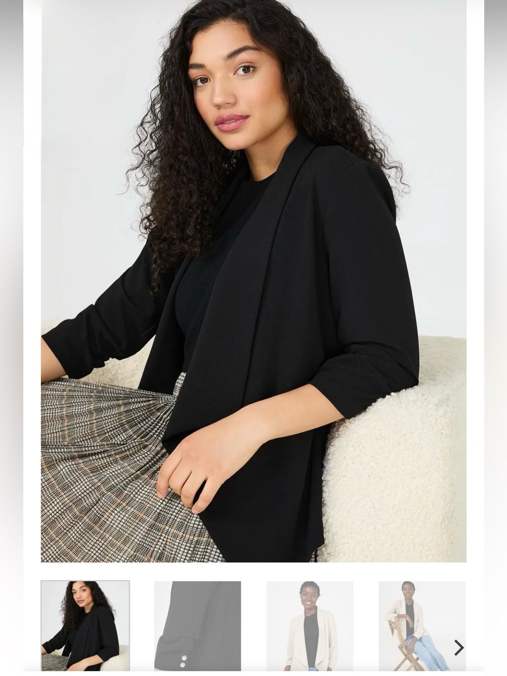 Open Front Blazer